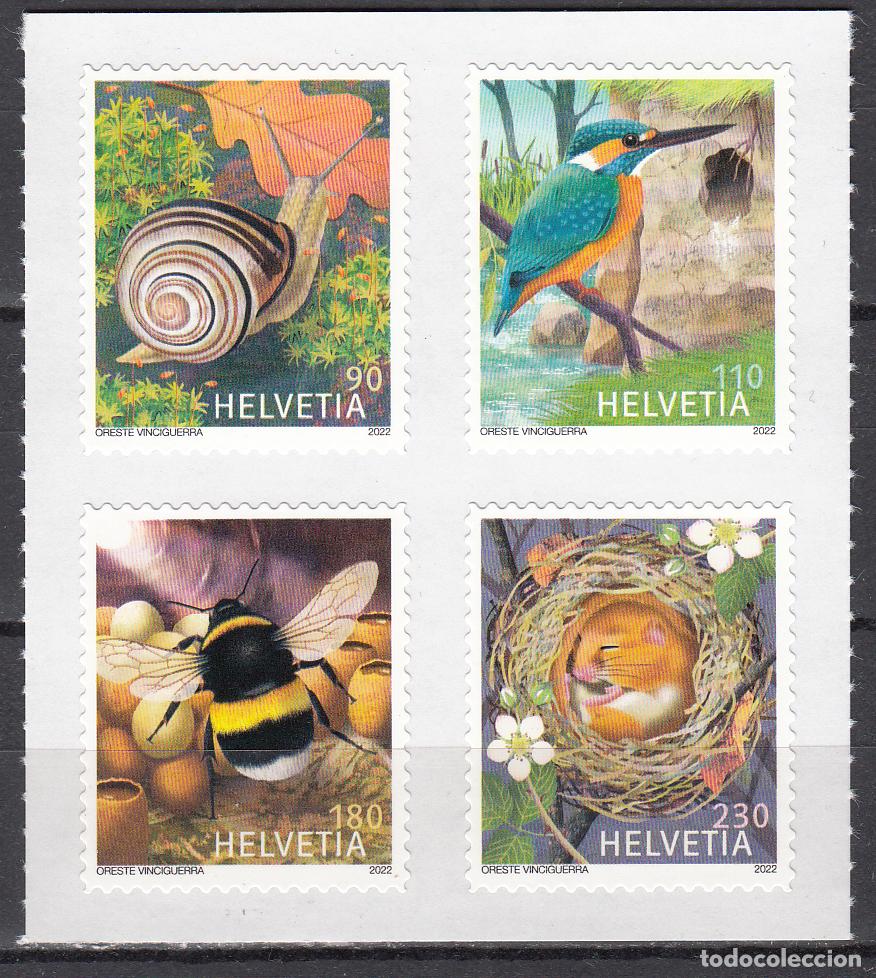 Stamps: Suiza Correo 2022 Yvert 2676/79 ** Mnh Animales - Fauna