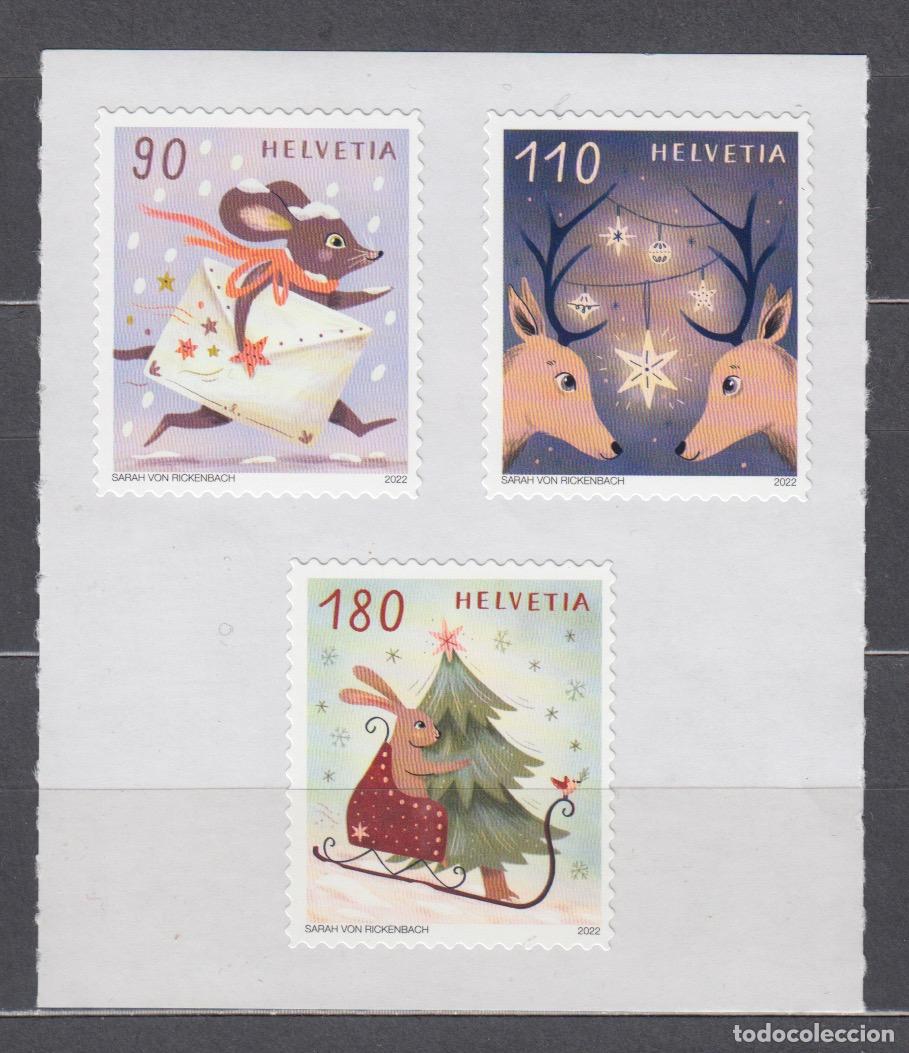 Stamps: Suiza Correo 2022 Yvert 2745/47 ** Mnh Navidad - Saludos