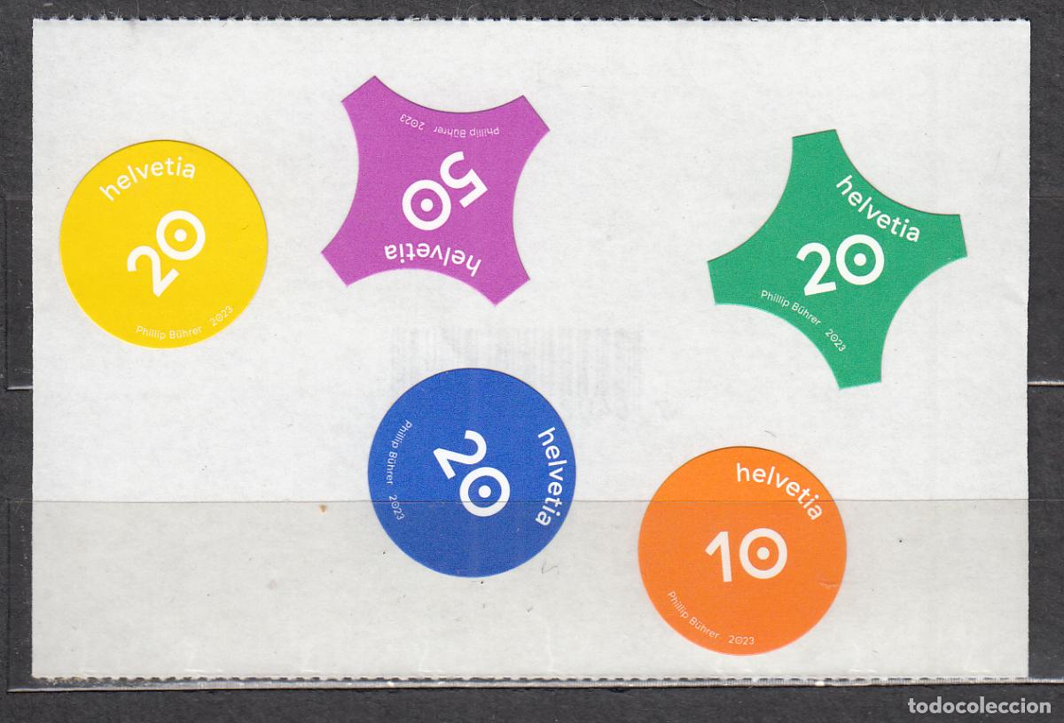 Sellos: Suiza Correo 2023 Yvert 2802/6 ** Mnh Confetti