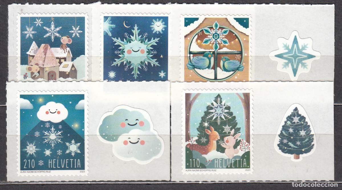 Sellos: Suiza Correo 2023 Yvert 2807/11 ** Mnh Navidad