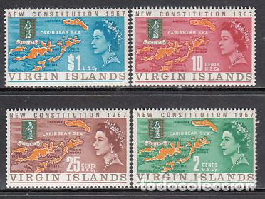 Sellos: Virgenes - Correo Yvert 177/80 ** Mnh Mapas