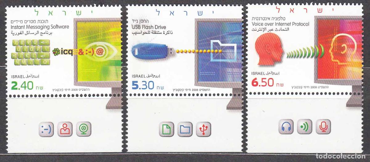 Selos: Israel Correo 2008 Yvert 1983/85 ** Mnh Comunicaci&oacute;n Virtual