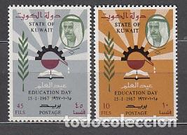Briefmarken: Kuwait - Correo 1967 Yvert 338/9 ** Mnh D&iacute;a de la educaci&oacute;n