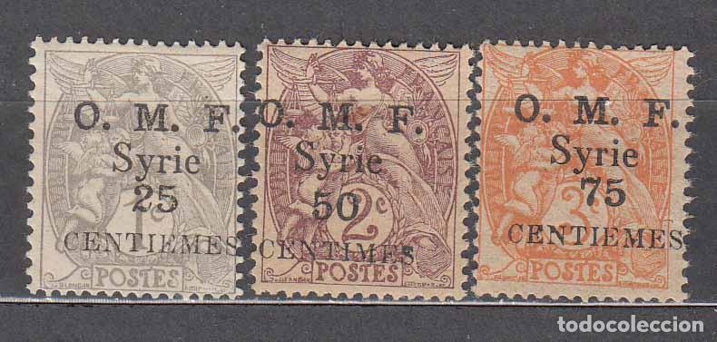 Stamps: Siria Francesa Correo Yvert 31/33 * Mh
