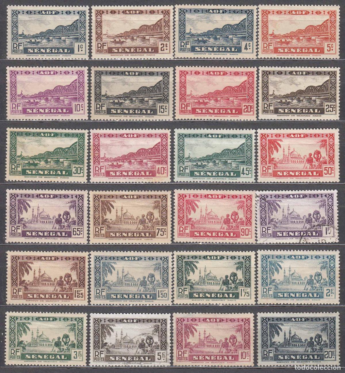 Stamps: Senegal - Correo Yvert 114/137 */usado Mh/usad Barcos