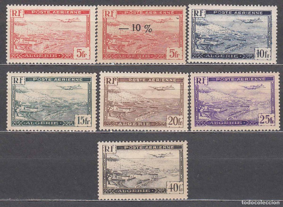 Stamps: Argelia Aereo Yvert 1/6 ** Mnh sin 4A Aviones