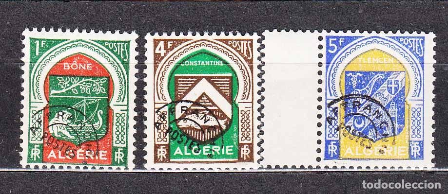 Stamps: Argelia Preobliterados Yvert 17/19 ** Mnh Escudos