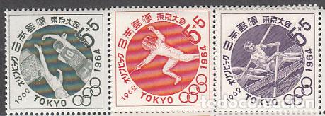 Selos: Japon - Correo 1962 Yvert 723/5 ** Mnh Deportes