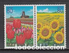 Briefmarken: Japon - Correo 2002 Yvert 3206/7 ** Mnh Flores