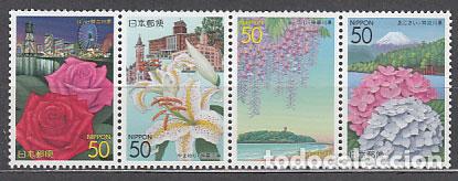 Briefmarken: Japon - Correo 2004 Yvert 3529/32 ** Mnh Flores