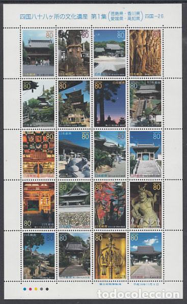 Briefmarken: Japon - Correo 2004 Yvert 3577/96 ** Mnh Templos de Shikoku
