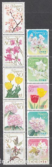 Briefmarken: Japon - Correo 2009 Yvert 4599/608 ** Mnh Flores