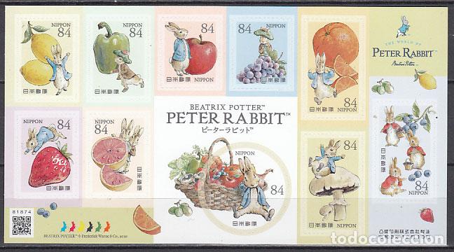 Stamps: Japon - Correo 2021 Yvert 10864/73 ** Mnh Peter Rabbit