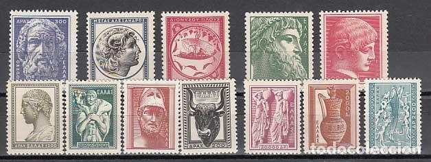 Timbres: Grecia - Correo 1954 Yvert 592/603 **/(*) Mnh/Mng Arte