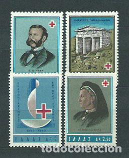 Timbres: Grecia - Correo 1963 Yvert 801/4 ** Mnh Cruz roja