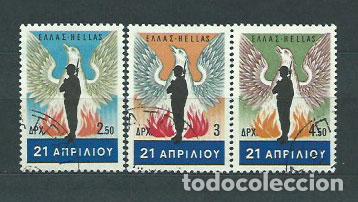 Timbres: Grecia - Correo 1967 Yvert 936/8 usado