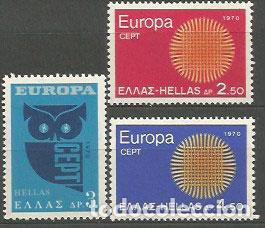 Timbres: Grecia - Correo 1970 Yvert 1020/2 ** Mnh Europa