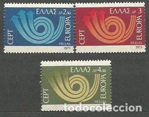 Timbres: Grecia - Correo 1973 Yvert 1125/7 ** Mnh Europa