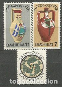 Timbres: Grecia - Correo 1976 Yvert 1210/2 ** Mnh Europa artesania