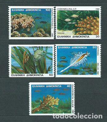 Stamps: Grecia - Correo 1988 Yvert 1660/4B ** Mnh Fauna marina