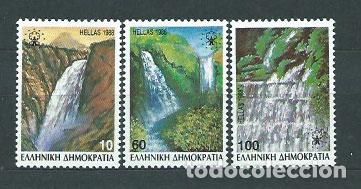 Stamps: Grecia - Correo 1988 Yvert 1675/7A ** Mnh Cataratas