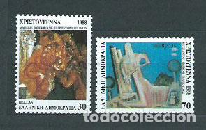 Selos: Grecia - Correo 1988 Yvert 1697/8A ** Mnh Navidad