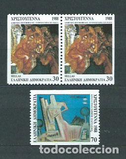 Selos: Grecia - Correo 1988 Yvert 1697a+1698B ** Mnh Nael
