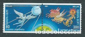 Selos: Grecia - Correo 1991 Yvert 1765/6 ** Mnh Europa