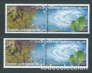 Stamps: Grecia - Correo 2001 Yvert 2054/5+2056/7 ** Mnh Europa