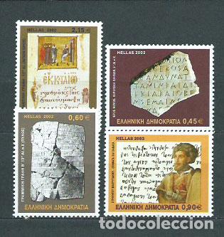 Stamps: Grecia - Correo 2002 Yvert 2102/5 ** Mnh Lengua griega