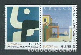 Stamps: Grecia - Correo 2003 Yvert 2135/6 ** Mnh Europa