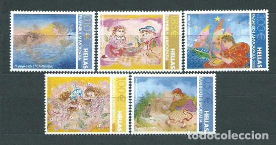 Stamps: Grecia - Correo 2008 Yvert 2456/60 ** Mnh Cuentos infantiles