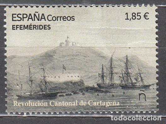 Timbres: Espa&ntilde;a II Centenario Correo 2025 Edifil 5848 ** Mnh Revoluci&oacute;n Cantonal de Car