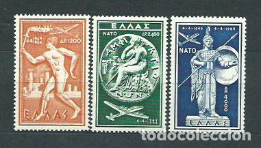 Timbres: Grecia - Aereo Yvert 66/8 ** Mnh Tratado Atlantico norte