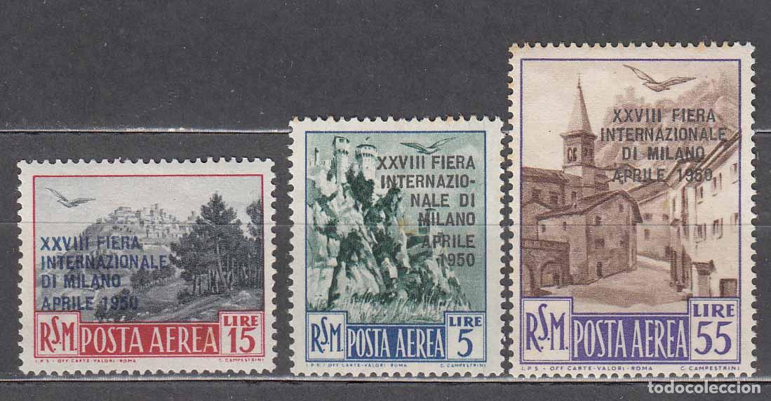 Selos: San Marino - Aereo Yvert 83/85 (*) Mng