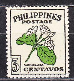 Selos: Filipinas - Correo 1949 Yvert 350 ** Mnh Flores