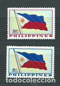 Selos: Filipinas - Correo 1959 Yvert 469/70 ** Mnh Banderas