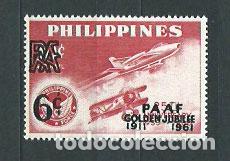 Selos: Filipinas - Correo 1961 Yvert 531 ** Mnh Avi&oacute;n
