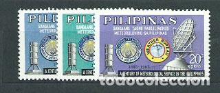 Selos: Filipinas - Correo 1965 Yvert 614/16 ** Mnh Meteorolog&iacute;a
