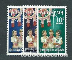 Selos: Filipinas - Correo 1968 Yvert 708/710 ** Mnh Navidad