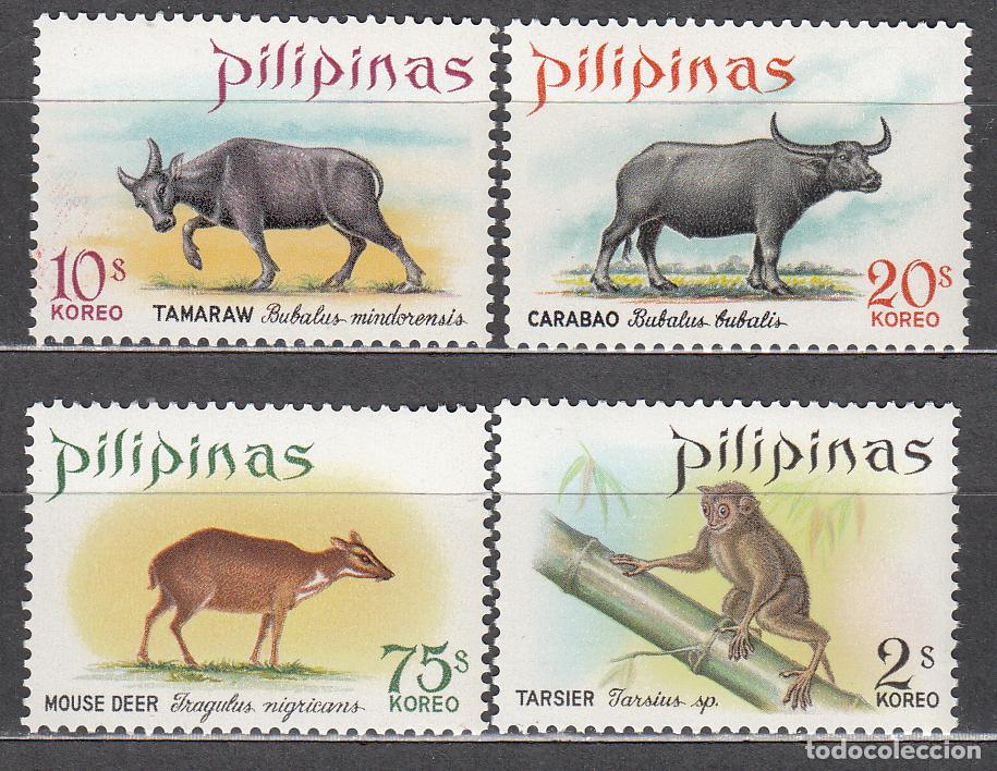 Selos: Filipinas Correo 1968 Yvert 711/14 ** Mnh Fauna