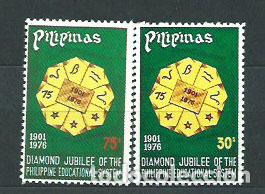 Selos: Filipinas - Correo 1976 Yvert 1032/3 ** Mnh