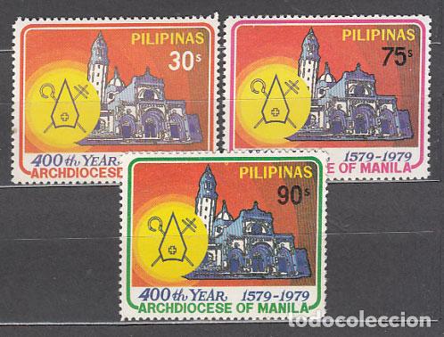 Selos: Filipinas - Correo 1979 Yvert 1135/7 ** Mnh