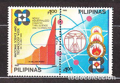 Selos: Filipinas - Correo 1989 Yvert 1691/2 ** Mnh