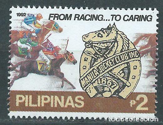 Selos: Filipinas - Correo 1992 Yvert 1889 ** Mnh Deporte jockey