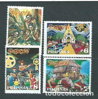 Selos: Filipinas - Correo 1996 Yvert 2309/12 ** Mnh Navidad