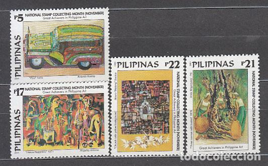 Selos: Filipinas - Correo 2001 Yvert 2705/8 ** Mnh Pinturas