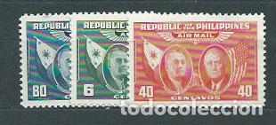 Selos: Filipinas - Aereo Yvert 39/41 * Mh Presidentes