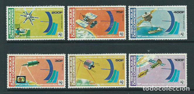 Selos: Comores - Correo 1978 Yvert 225/7+A 145/6 (*) Mng Astro