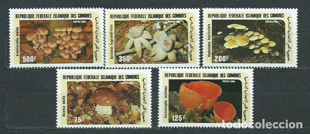Selos: Comores - Correo 1985 Yvert 435/9 ** Mnh Setas